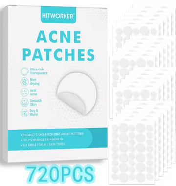 portableHydrocolloid Pimple Acne Patches Non-Irritating Invisible Spot Cover Stickers 180/360/720Pcs for Teen Skincare Routine