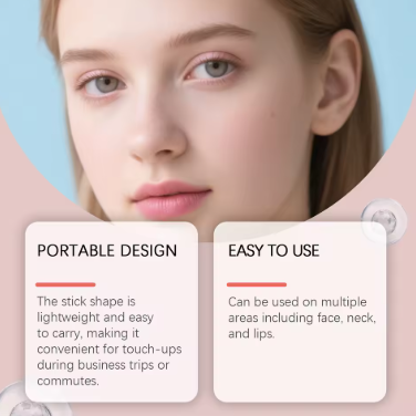 PAULINE PESERY Plump Multi-Function Moisturizing Stick - Creamy Texture Nourishes The Face, Neck And Lips. Prepares The Skin Before Makeup. Smooth And Long-Lasting, With A Natural Finish.