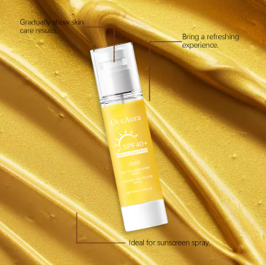Facial Shiny Protection Sunscreen Spray SPF40+ Non-Sticky UV Isolation Anti-Oxidation Moisturizing Body Sunblock for Face Skin