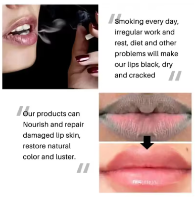 Fast Lighten Melanin Lip Mask Remove Dark Lip Balm Serum Exfoliating Fade Lip Lines Dead Skin Nourishing Repair Lip Care Makeup