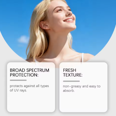 Beef Tallow Sunblock SPF 50 All-in-One Nourishing Body Protection Cream UV Shield Moisturizing Nourishing Sun Block Cream