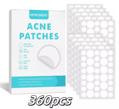 portableHydrocolloid Pimple Acne Patches Non-Irritating Invisible Spot Cover Stickers 180/360/720Pcs for Teen Skincare Routine
