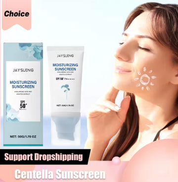Centella Sunscreen Spf50+ Pa++++ Calming Moisturize Oily Sensitive Skin Soothing Long-Lasting UV Protection Sunblock Face Cream