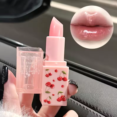 Cherry Hydrating Lip Balm and Lip Oil Set Gege Bear Light Moisturizing Soothing and Tender Lips for Winter Use