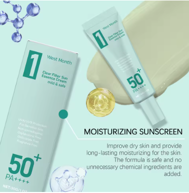 Anti Sun Cream SPF50 UV Defense Broad Spectrum Sunlight Protection Reduce Redness Hydrating Waterproof Prevent Sunburn Sunscreen