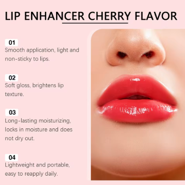 Fruit-flavored colored lip gloss, lip oil, moisturizing and hydrating plump lipstick, nourishing lip balm.