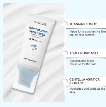 Centella Sunscreen Spf50+ Pa++++ Calming Moisturize Oily Sensitive Skin Soothing Long-Lasting UV Protection Sunblock Face Cream