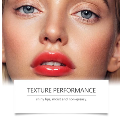 Fruit-flavored colored lip gloss, lip oil, moisturizing and hydrating plump lipstick, nourishing lip balm.