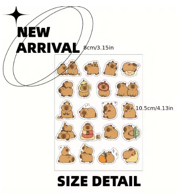 Capybara Shaped Pimple Patches, Facial Cover - Fragrance-Free, Paraben-Unisex Adult, All Skin Types Compatible, Skin Care Patch,