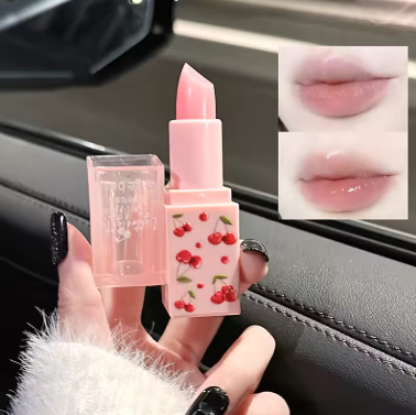 Cherry Hydrating Lip Balm and Lip Oil Set Gege Bear Light Moisturizing Soothing and Tender Lips for Winter Use