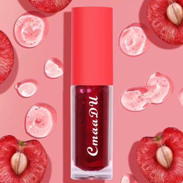 Fruit-flavored colored lip gloss, lip oil, moisturizing and hydrating plump lipstick, nourishing lip balm.