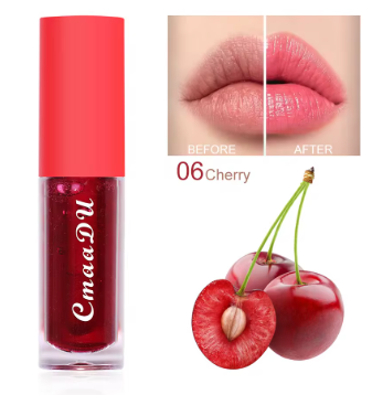 Fruit-flavored colored lip gloss, lip oil, moisturizing and hydrating plump lipstick, nourishing lip balm.