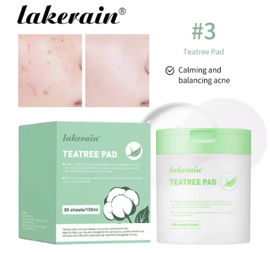 Makeup Cotton Pad Teatree Pad Facial Toner Soothing Cotton Pad Calm Sensitive Skin Mild Texture Cotton Pad