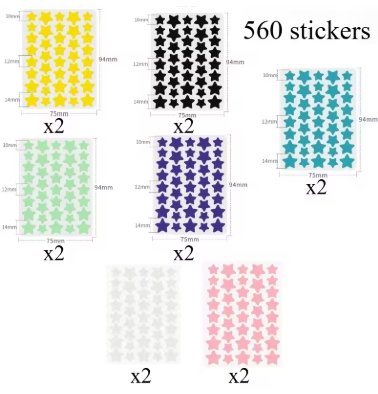 7/10/14Pcs Colorful Star Acne Patch Improve Women Skin Hydrocolloid Acne Tool Invisible Acne Cover Pimple Patch Skin Care Tools